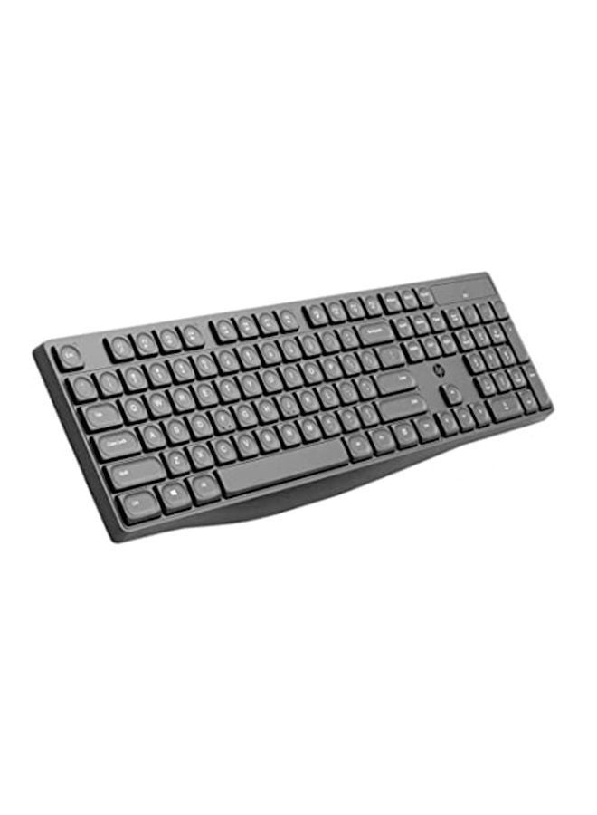 CS10 Wireless Keyboard & Mouse Combo, Ergonomic Design and Silent Typing Keys, Black