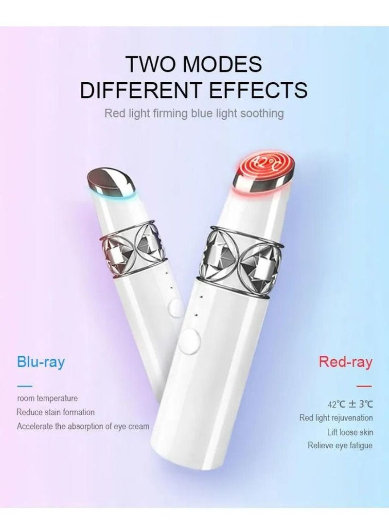 Facial Massage Pen Dark Circle Removal Vibration Wand Heat Import Instrument Lip Beauty Anti Sonic Stick Eye Massager