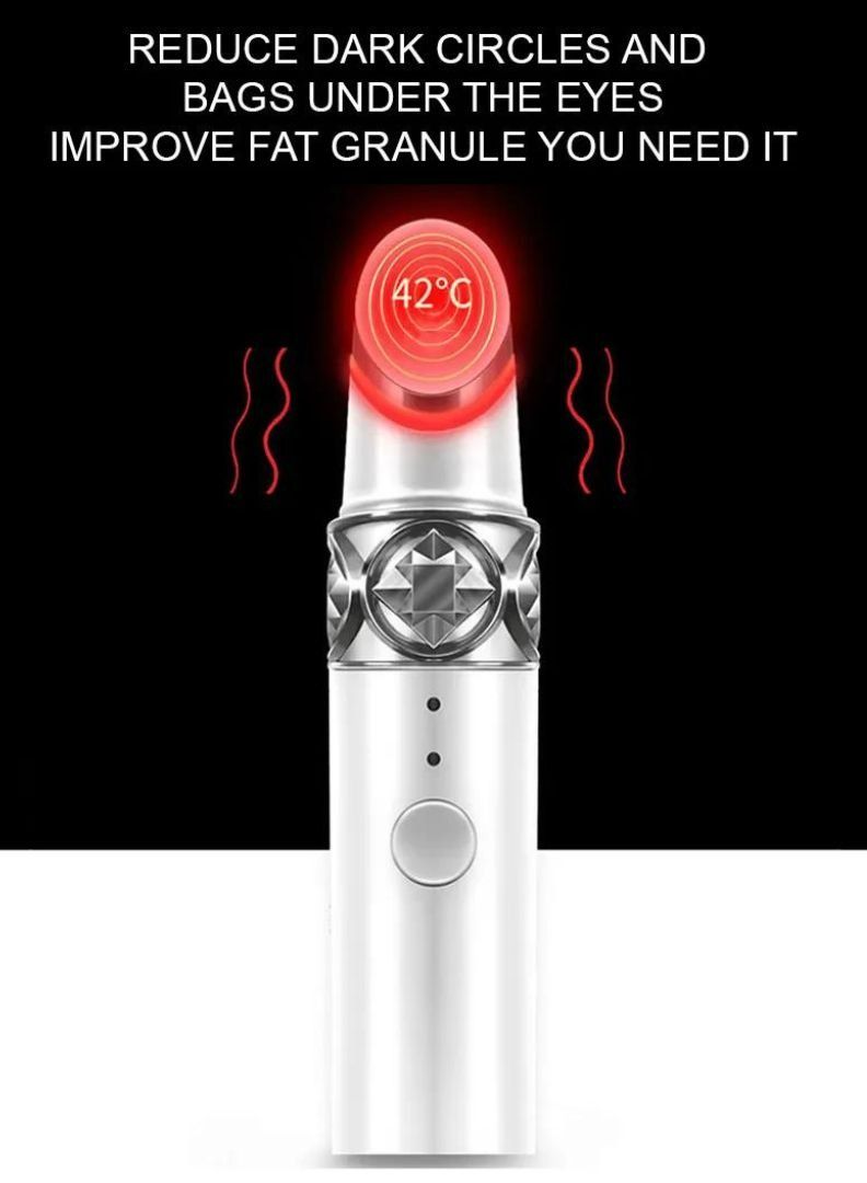 Facial Massage Pen Dark Circle Removal Vibration Wand Heat Import Instrument Lip Beauty Anti Sonic Stick Eye Massager