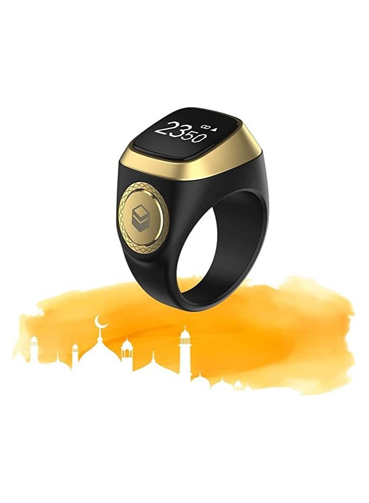 Smart Tasbih Zikr Ring Lite 20 MM BLACK