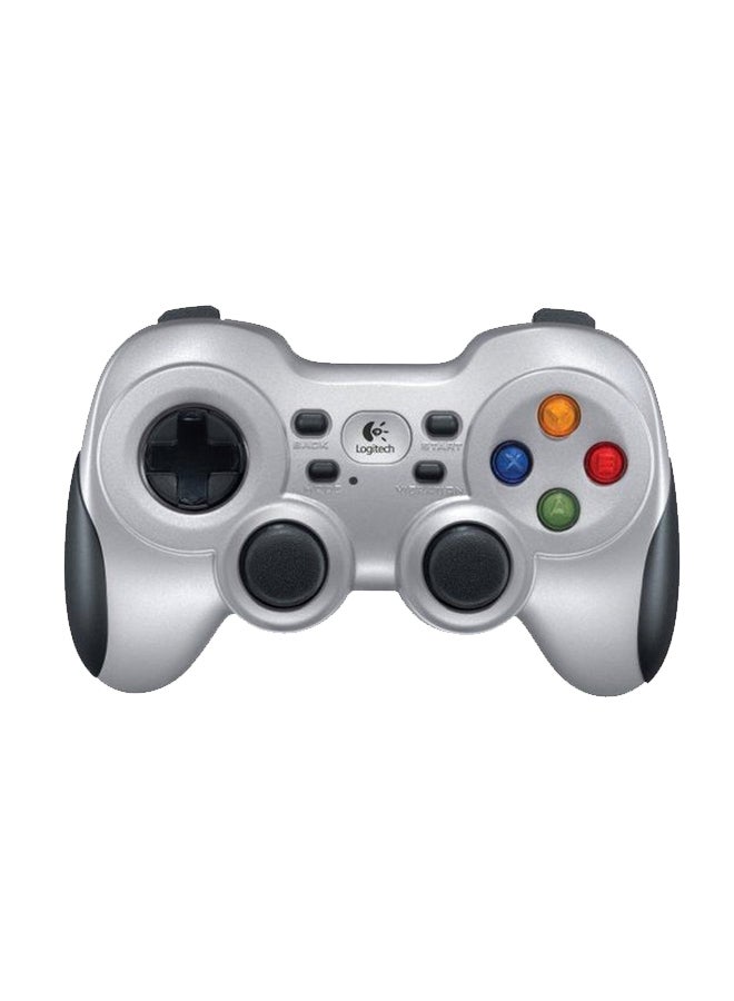 F710 Wireless Gamepad, 2.4 GHz Wireless with USB Nano-Receiver, Controller Dual Vibration Feedback, 4 Switch D-Pad, PC - Grey/Black