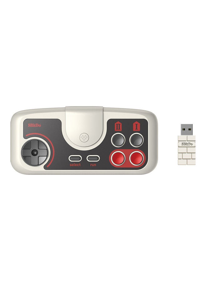 8Bitdo Wireless Gamepad Compatible with PC Engine mini CoreGrafx mini TubroGrafx-16 mini Switch (Light grey, PCE 2.4g)