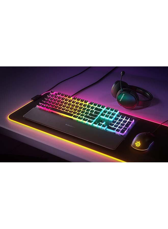 PrismCaps – Double Shot Pudding-style Keycaps – Durable PBT Thermoplastic – Compatible with Most Mechanical Keyboards – MX Stems – Black (US Layout)