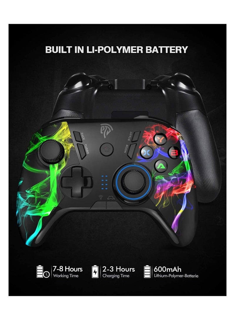 EasySMX 9110 Wireless Gamepad, PC Joystick, 2.4G Gaming Controller for PC Windows, Laptop, Computer, PS3, Android Smart TV Box