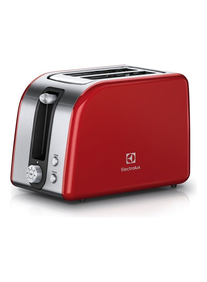Eed Metallic Design Toaster Defrost And Reheat Function 7 Browning Levels Removable Crumb Tray Stop Button 850.0 W EAT7700R RedSilver