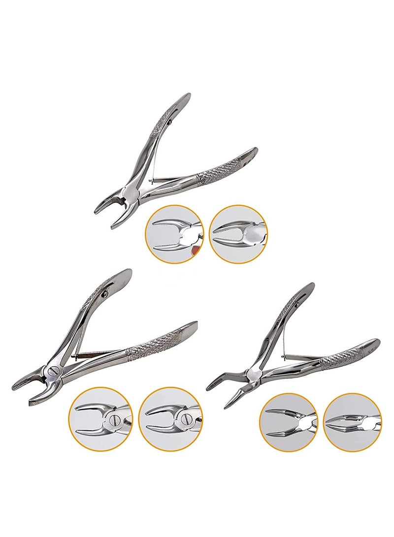 EXTRACTION FORCEPS PEDO SET OF 7 IN POUCH STANDARD