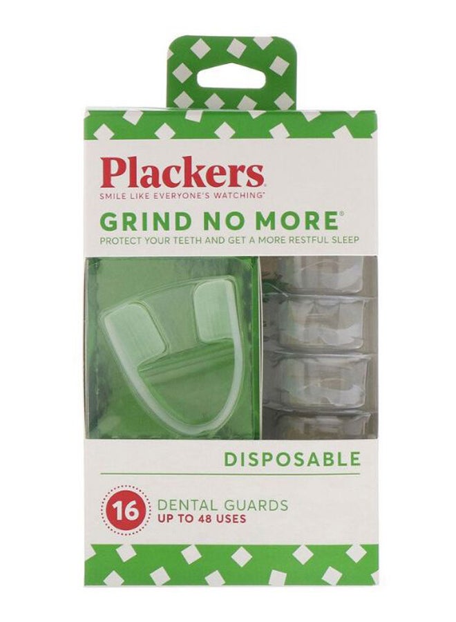 16-Piece Disposable Grind No More Dental Guard Set Green