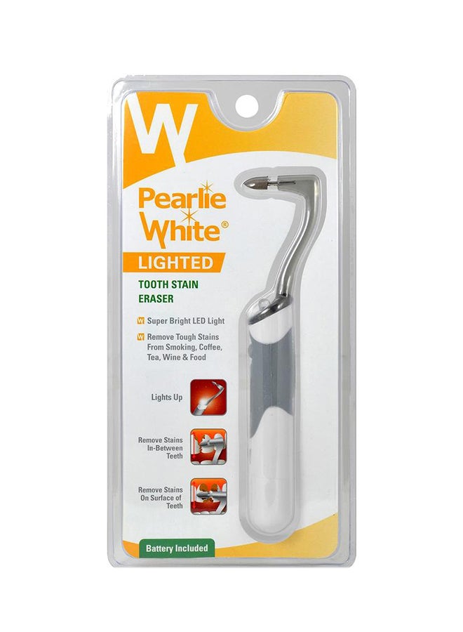 Lighted Tooth Stain Eraser White/Grey
