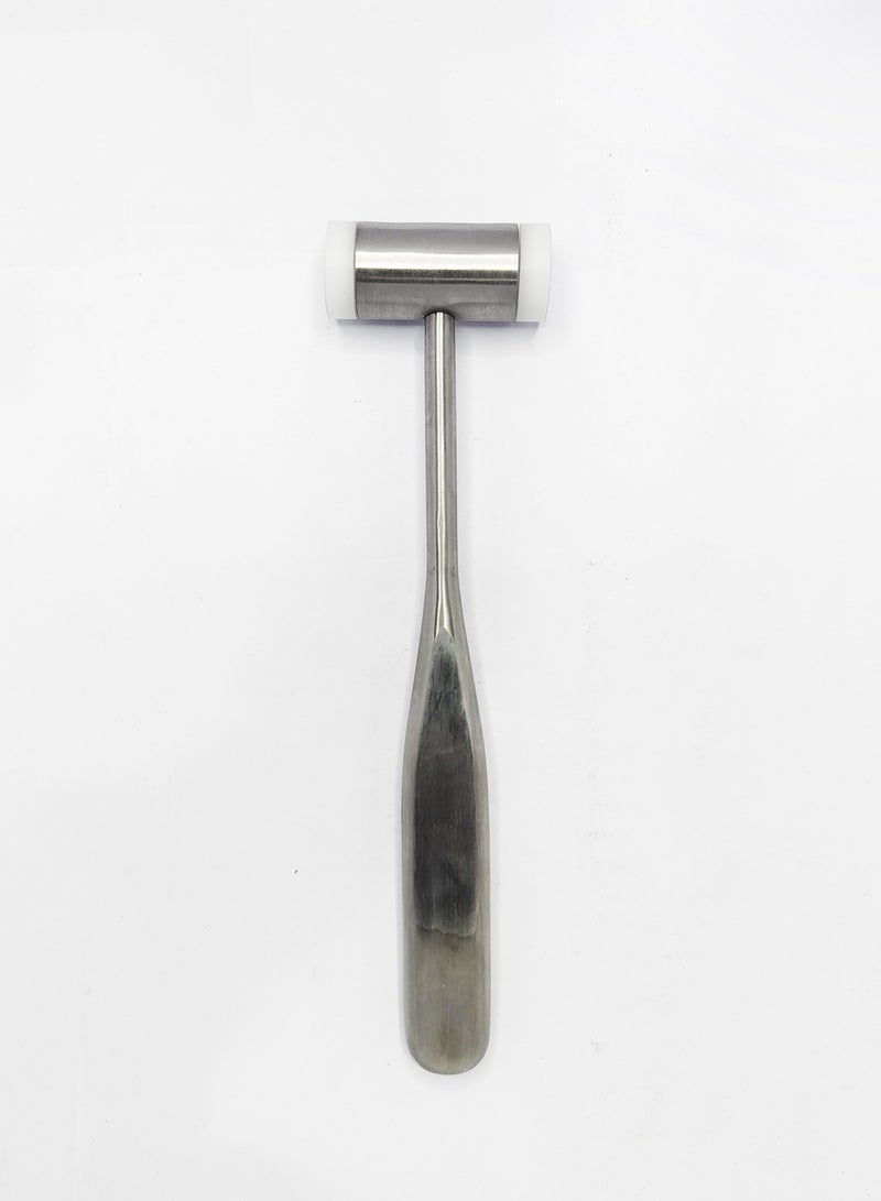 Stainless Steel Dental Surgical Mallet with Double-Ended Nylon Head