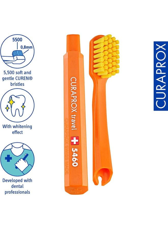 Travel-Set Green. Set includes Travel Toothbrush CS 5460, 10ml Be You Toothpaste, Interdental Brush CPS prime 07, CPS prime 09.