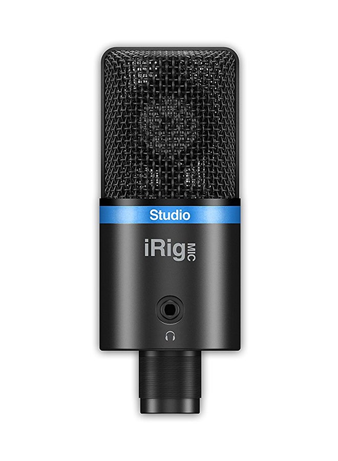 iRig Mic Studio - Compact digital microphone for iOS, Mac, PC & Android IP-IRIG-MicSTDBLA-IN Black