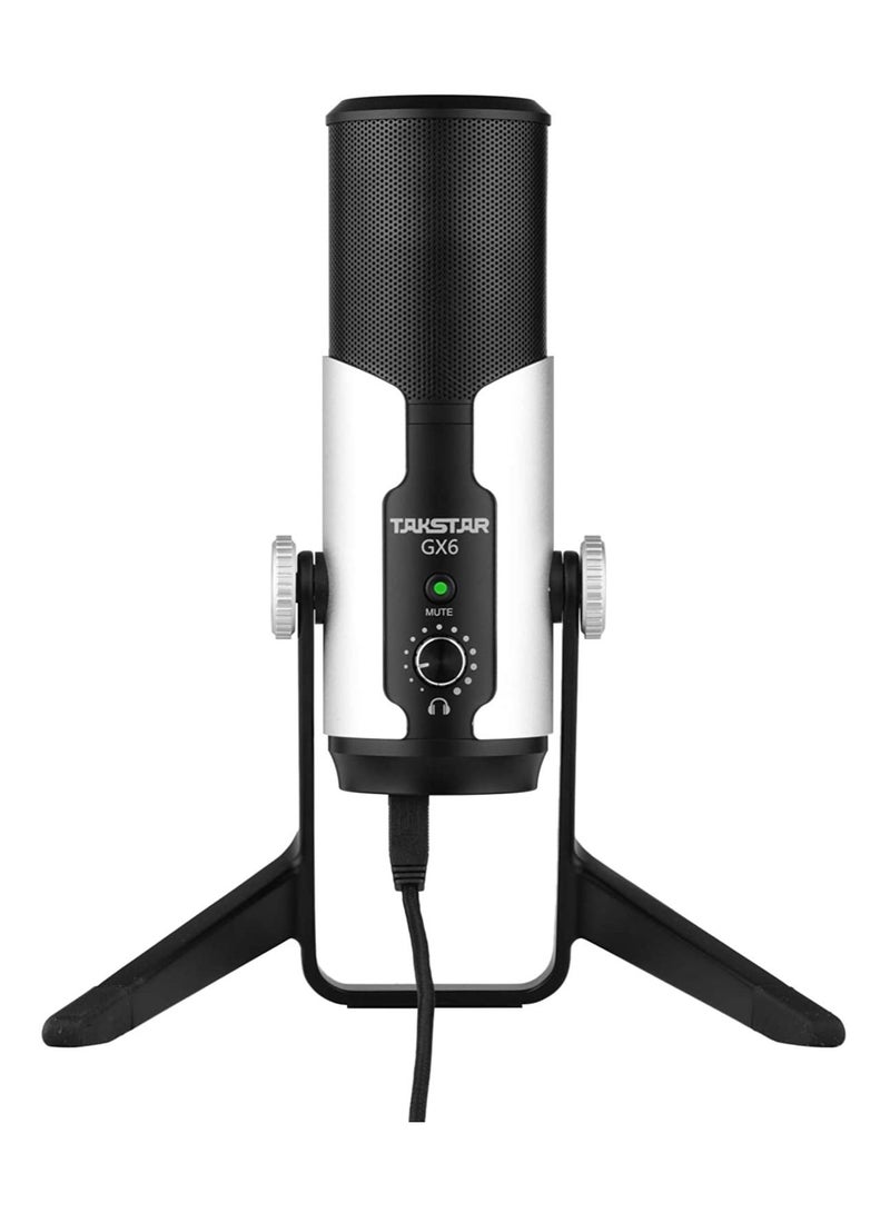 USB Desktop Stereo Digital Condenser Mic with Shock Mount