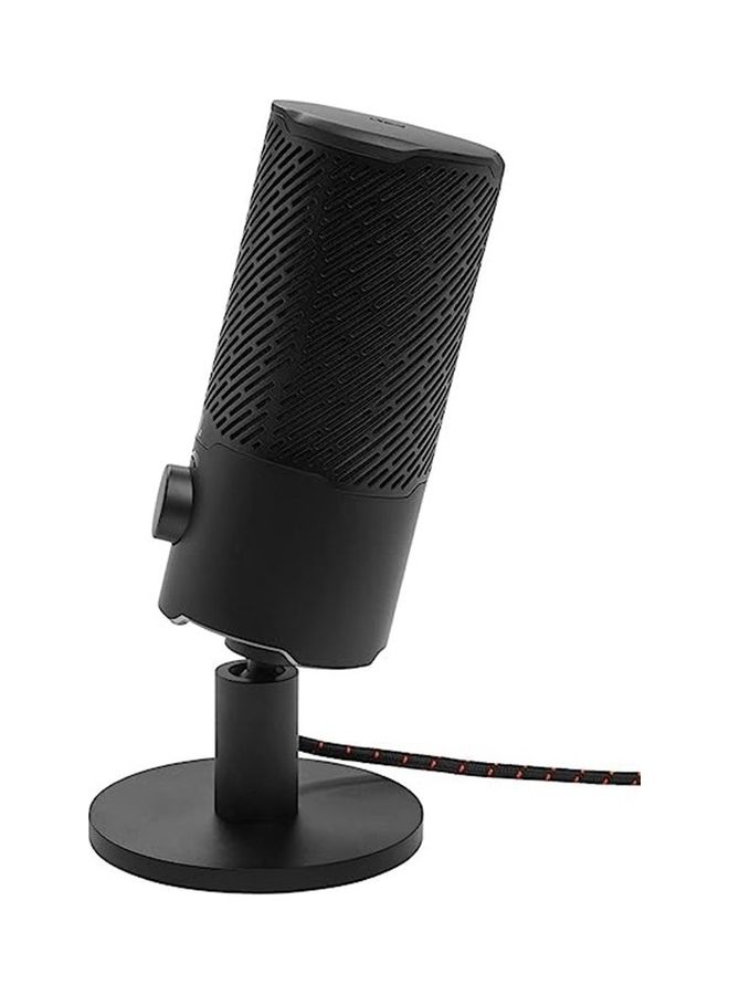Quantum Stream Dual Pattern Premium USB Microphone For Streaming, Recording And Gaming 50036388948 Black