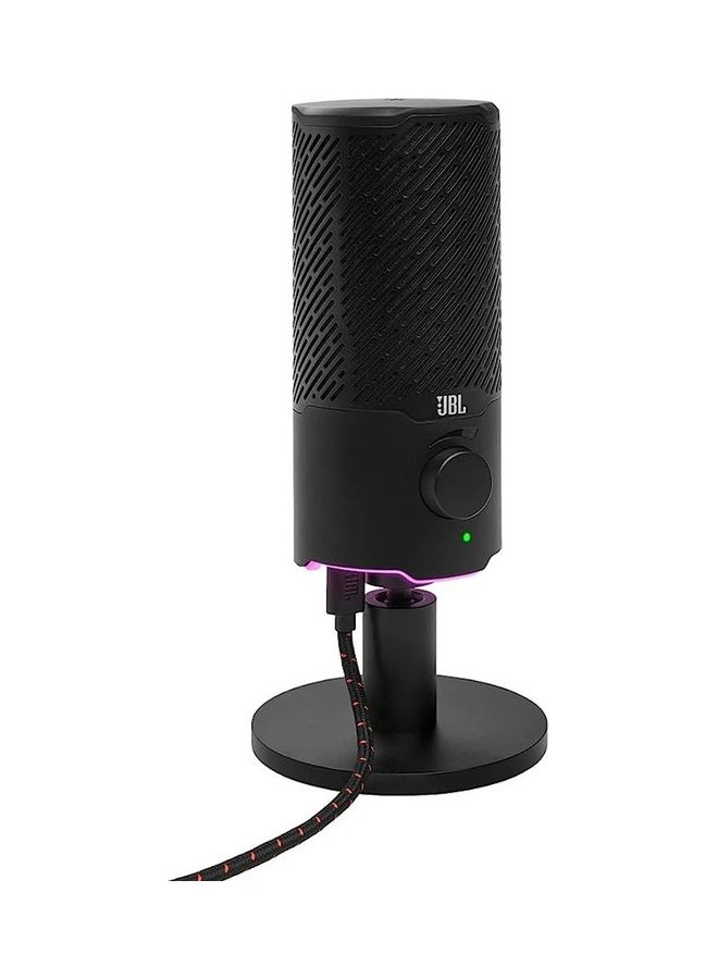 Quantum Stream Dual Pattern Premium USB Microphone For Streaming, Recording And Gaming 50036388948 Black