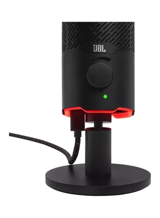 Quantum Stream Dual Pattern Premium USB Microphone For Streaming, Recording And Gaming 50036388948 Black