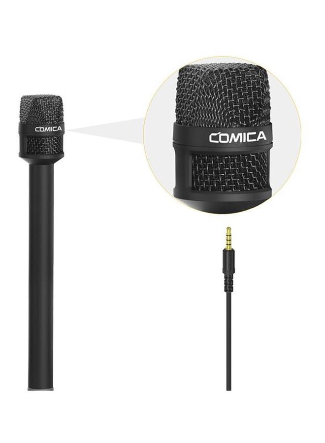 Handheld Interview Microphone For Smartphone D8120 Black