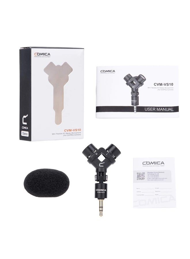 CVM-VS10 Mini Flexible XY Stereo Microphone Black/Silver/Gold