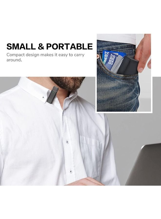 2.4G Wireless Lavalier Microphone 1T1R Portable Audio Video Live Broadcast Mini Microphone for iPhone  (1pec)