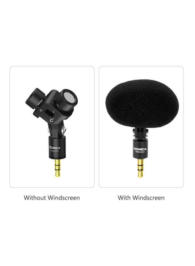 Mini Flexible XY Stereo Microphone LU-D7438 Black