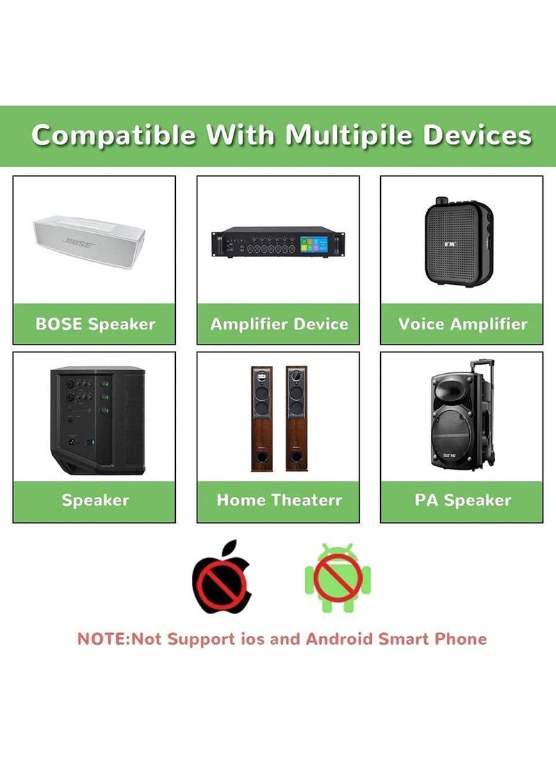 Wireless Microphone Headset, UHF Wireless Mic Headset and Handheld 2 in 1, 165 ft Range for Voice Amplifier, Stage Speakers ,Teacher, Fitness Instructor