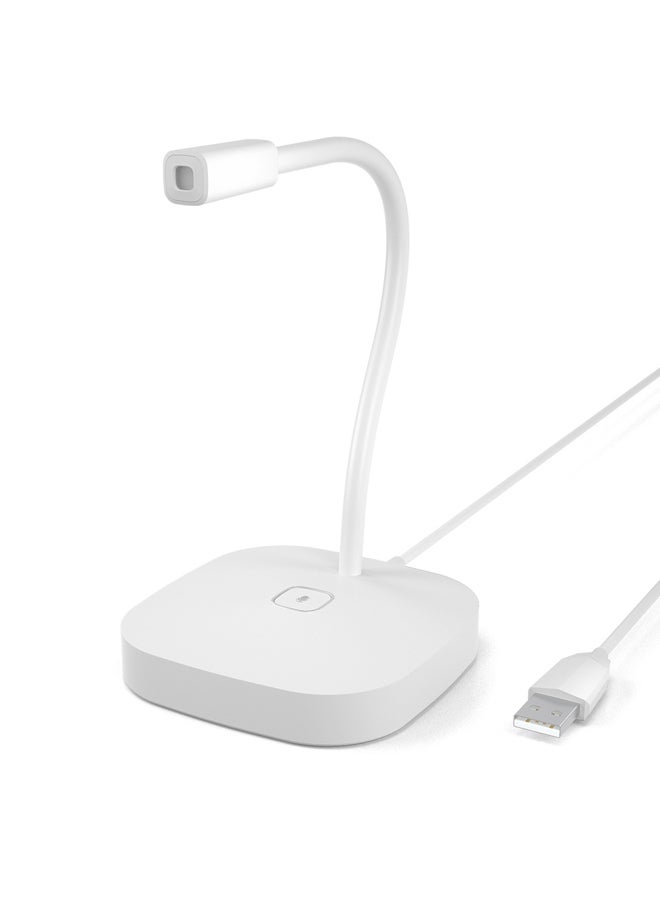 USB Computer Desktop Microphone White