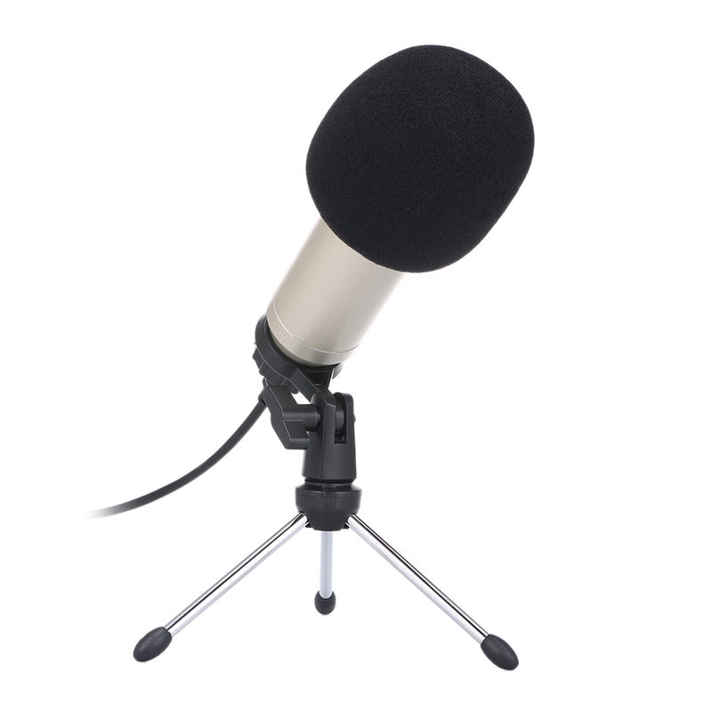 BM830 USB Professional Condenser Microphone with Folding Stand Tripod LU-V5-144 Silver