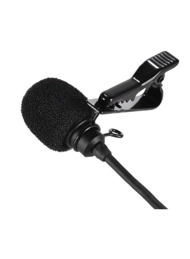 Dual-Head Lavalier Lapel Microphone D4803-1B1 Black