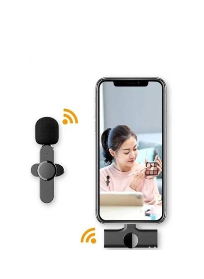 Wireless Mini Microphone Connect With Mobile And Type C  Lapel Clip