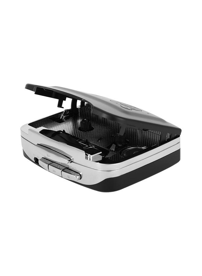 Cassette Tape-To-MP3 Converter With Earphones V242 Black/White