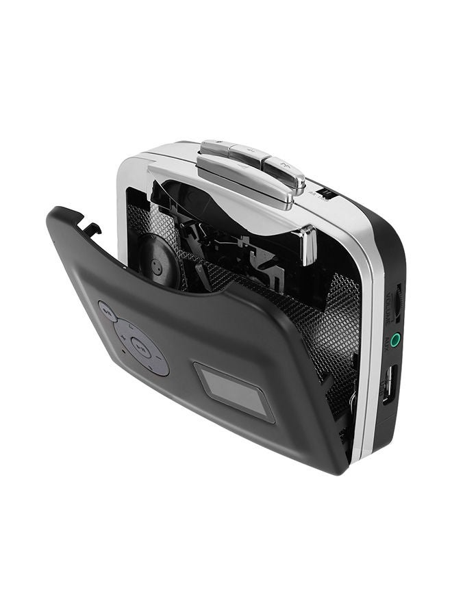 Cassette Tape-To-MP3 Converter With Earphones V242 Black/White
