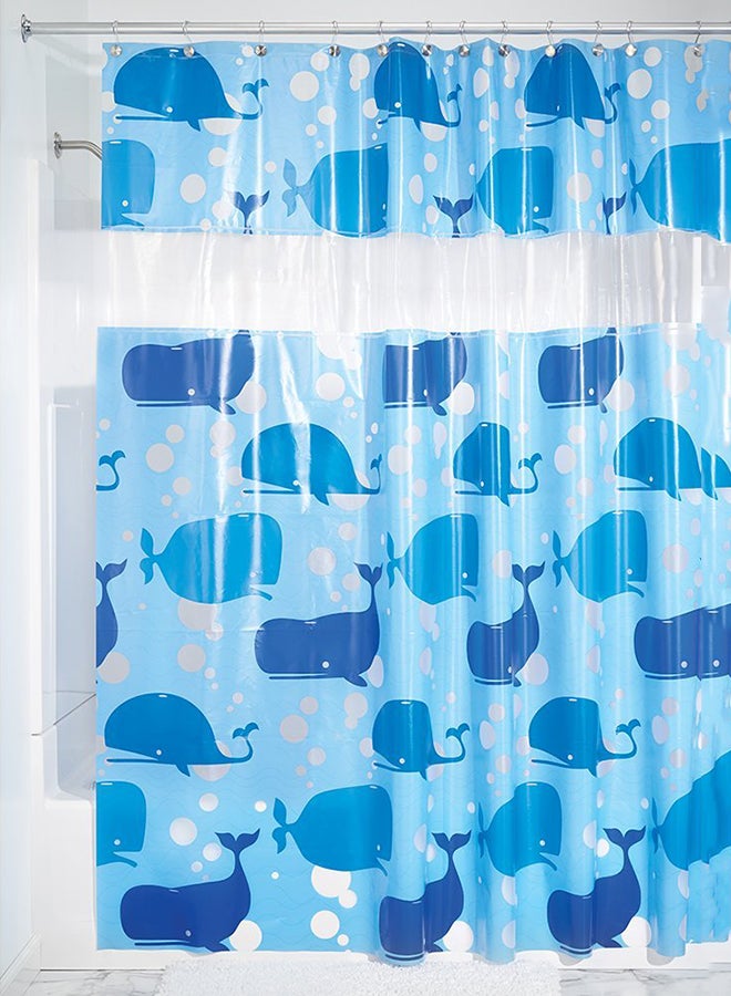 Moby Shower Curtain Blue 200x180cm