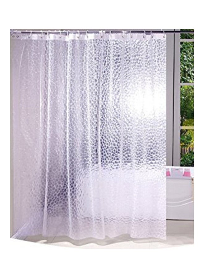 PVC Shower Curtain Clear 270x137centimeter