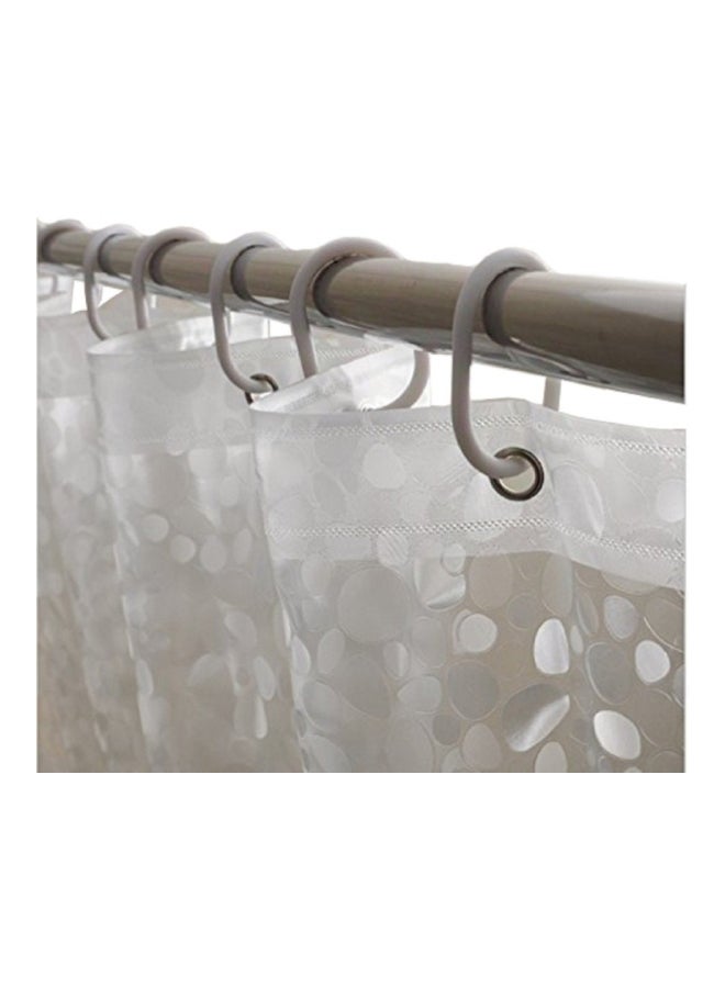 PVC Shower Curtain Clear 270x137centimeter