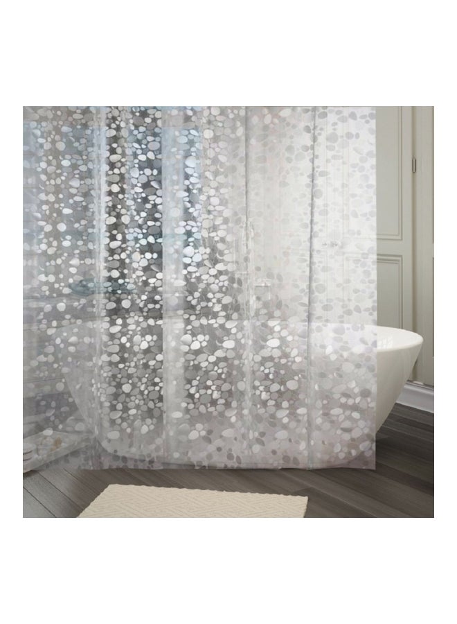 PVC Shower Curtain Clear 270x137centimeter
