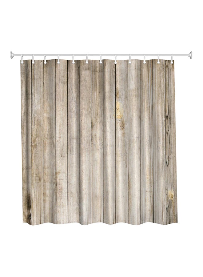 3D Printed Shower Curtain Brown 180 x 200cm
