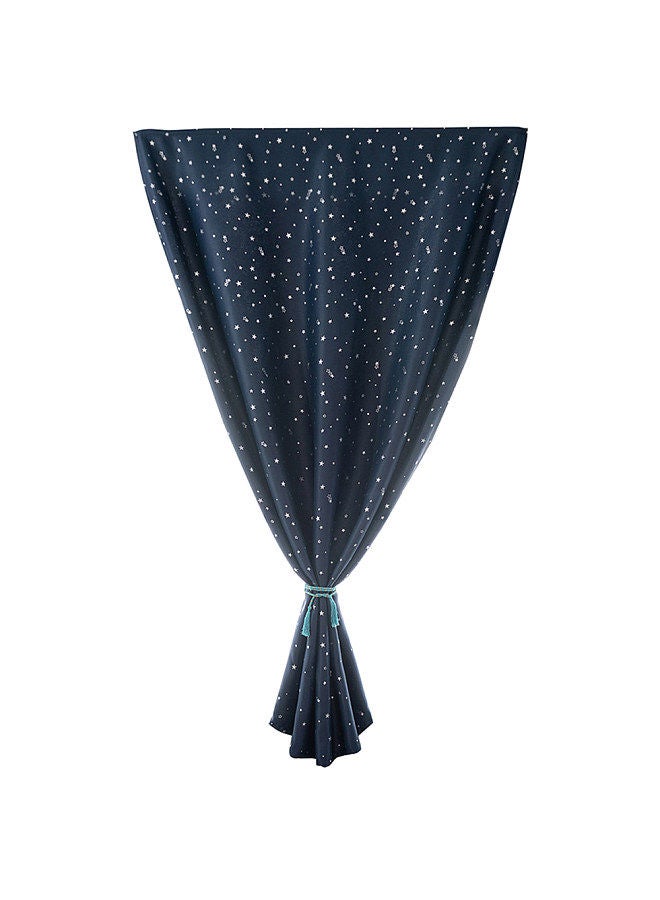 1PC Curtain Home Hot Silver Stars Blackout Double Sided Velcro Curtain Fabric Home Decoration for Living Room Bedroom