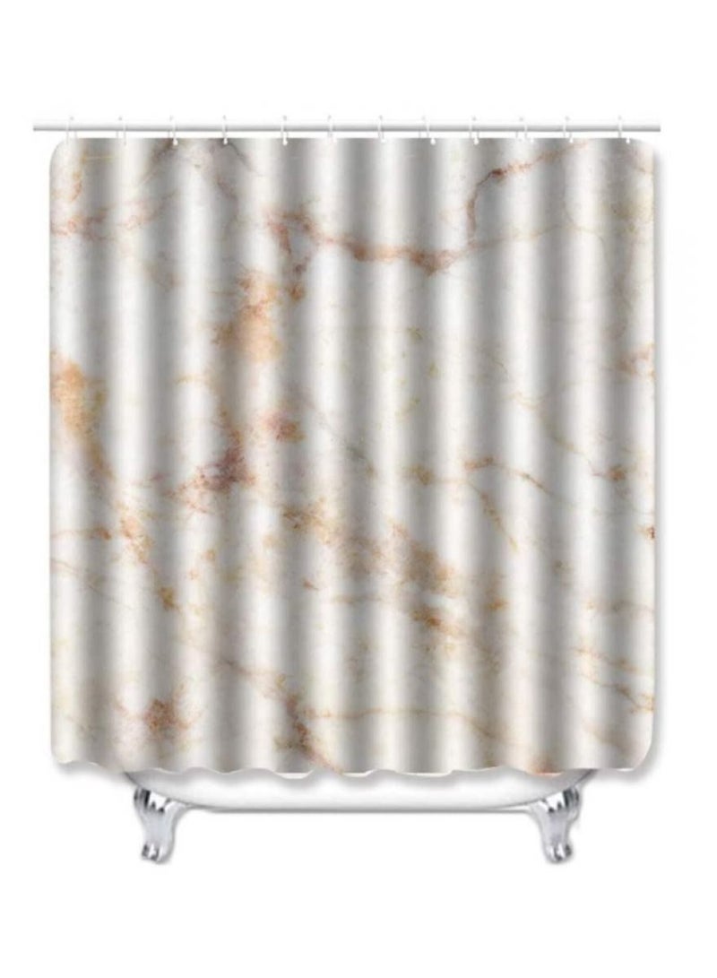 4pcs/set Water-resistant Shower Curtain & Lid Toilet Cover Pedestal Rug Non-slip Bath Mat Bathroom Decoration Accessories