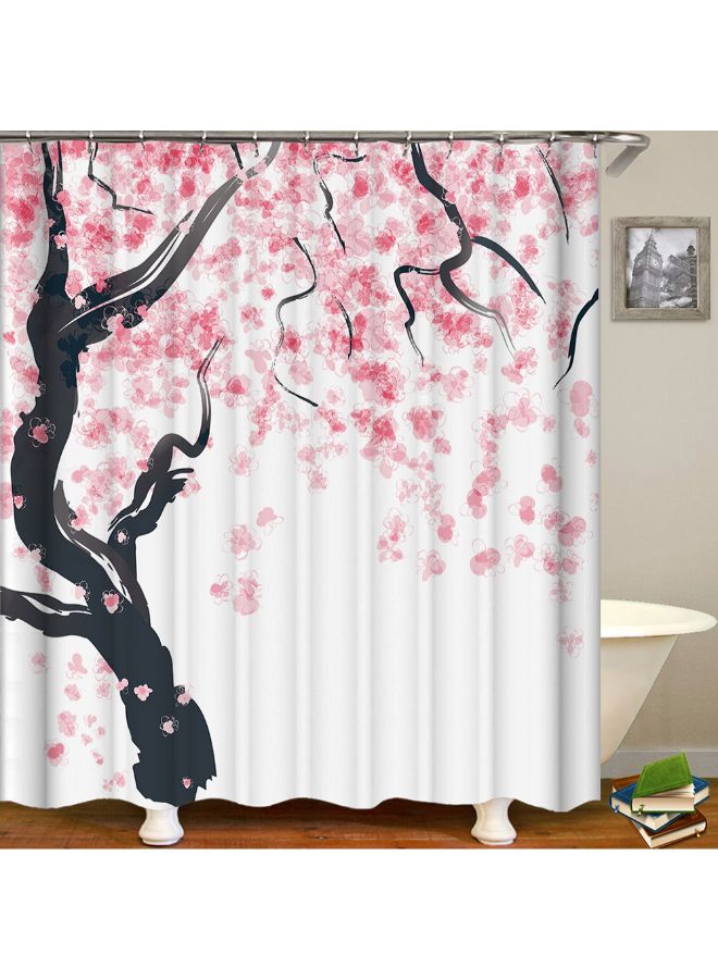 Tree Printed Shower Curtain Multicolour
