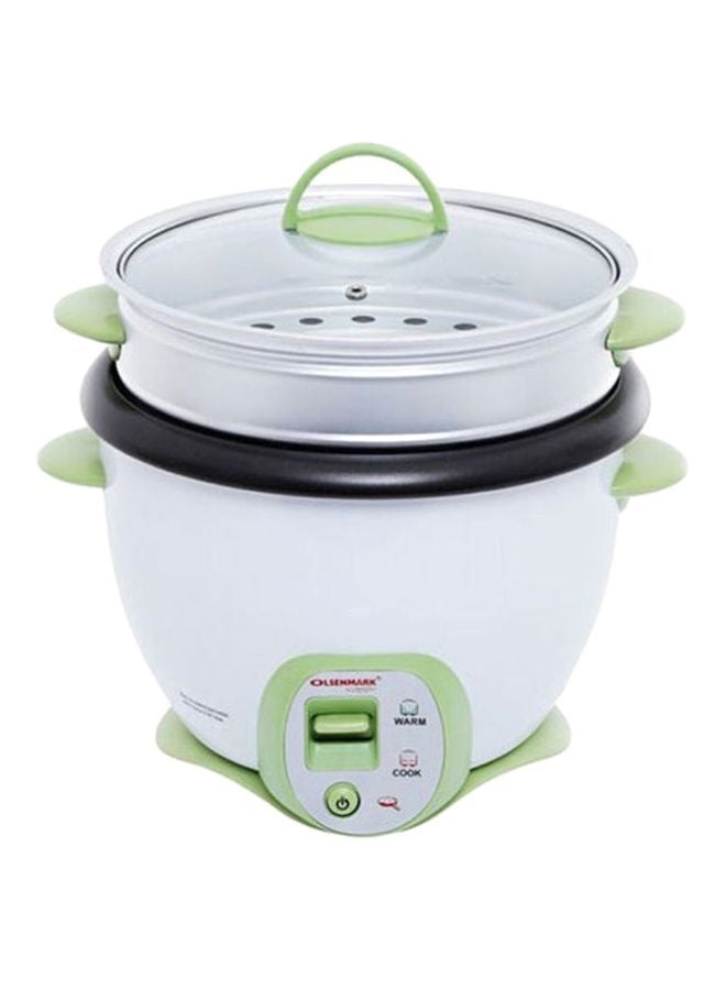 Electric Rice And Curry Cooker 1.8 L 650.0 W OMRC2117N White/Green/Clear