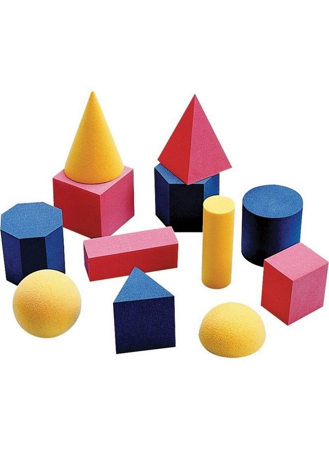 Educational Resources 2 501 Easyshapes Geometric Solids Set