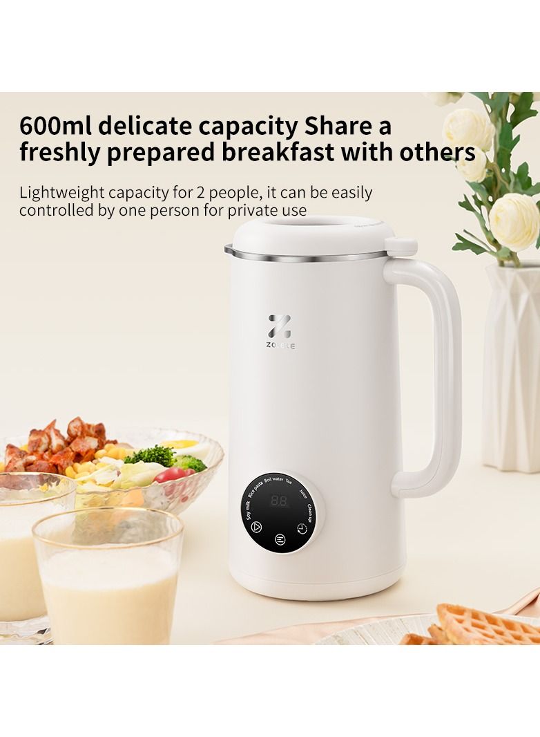 MB601 Multi-Funtional Juice Blender & Electric Kettle with 10 Stainless Steel Blades, 4 Blending Modes & 600ml and Capacity BPA-Free  - White