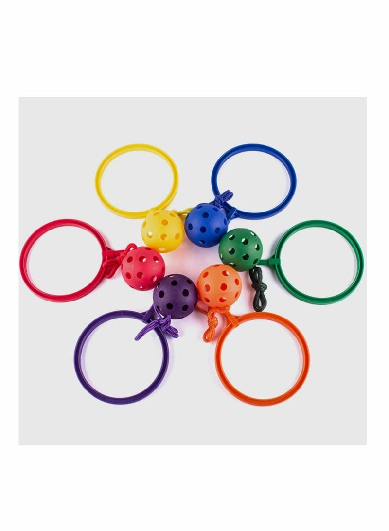 Swingball Set 6pcs Sports Swing Ball Kids Skip Ankle Jumping Ring Children It Fitness for Boys Girls Favors Party Activities Game Supplies