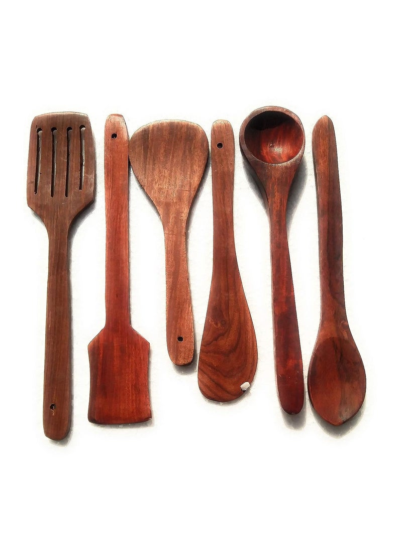 Handmade Wooden Serving and Cooking Spoon Kitchen Utensil