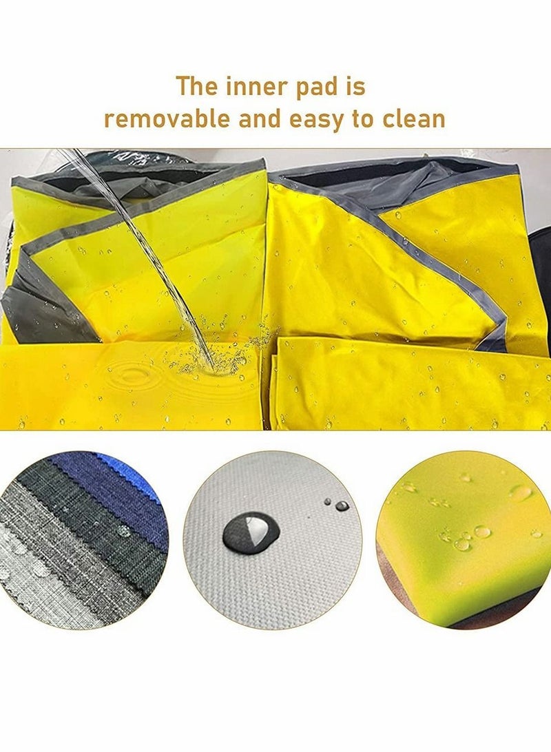 Toy Storage Organizer Baskets, Outdoor Quick Bag Collapsible Canvas Basket / Bin for Kids Room, Organizer, Prize Box Toys Classroom (blue)