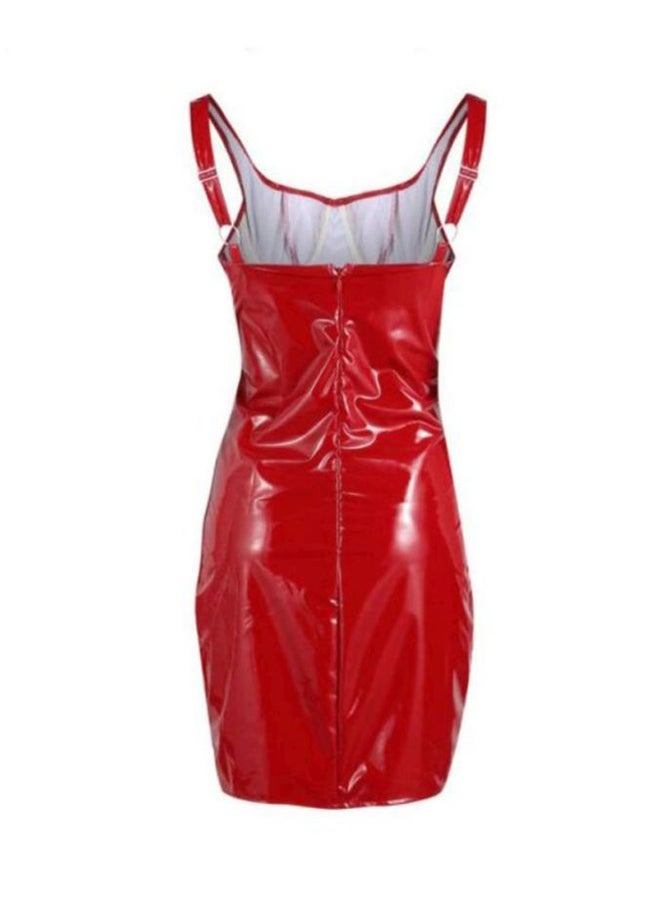 Sleeveless Mini Dress Red