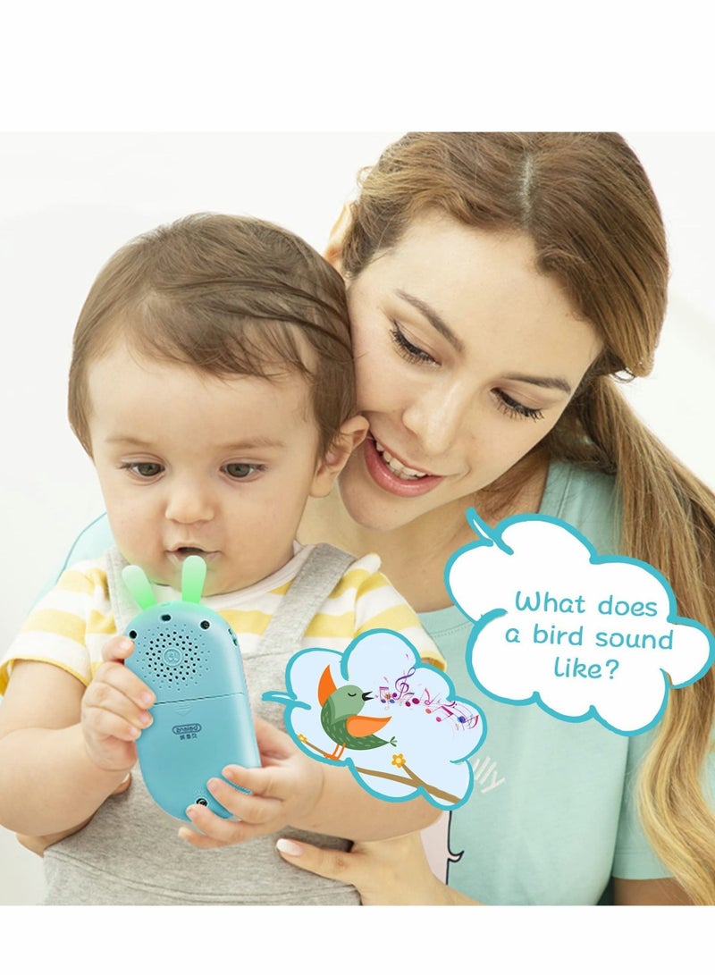 Baby Early Education Toys Mobile Phone, Music Teething Glowing Toy Talking Educational Birthday Gift for Preschool Children