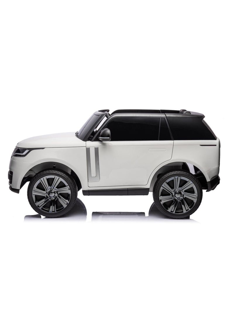 Range Rover Eva Wheels Ride On For Kids 12V/4M Painted White