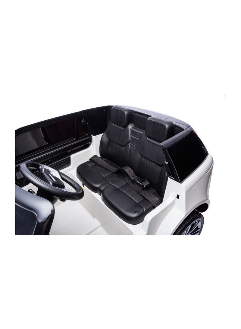 Range Rover Eva Wheels Ride On For Kids 12V/4M Painted White