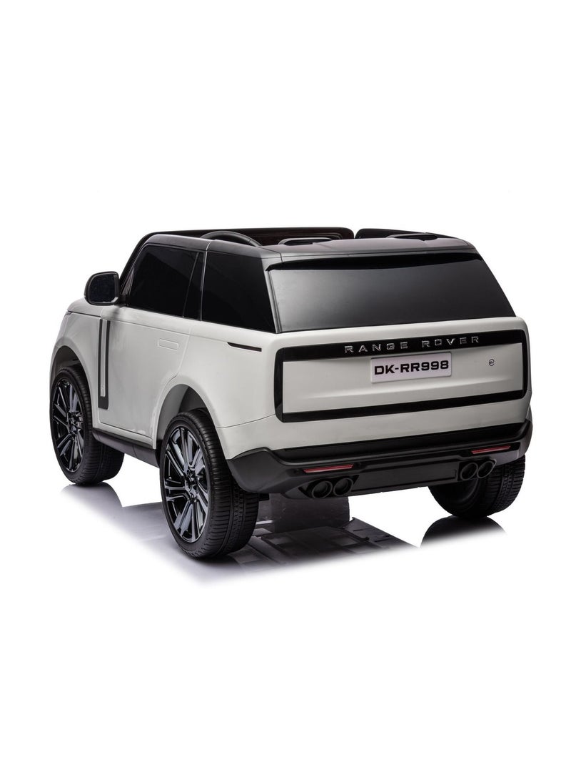 Range Rover Eva Wheels Ride On For Kids 12V/4M Painted White