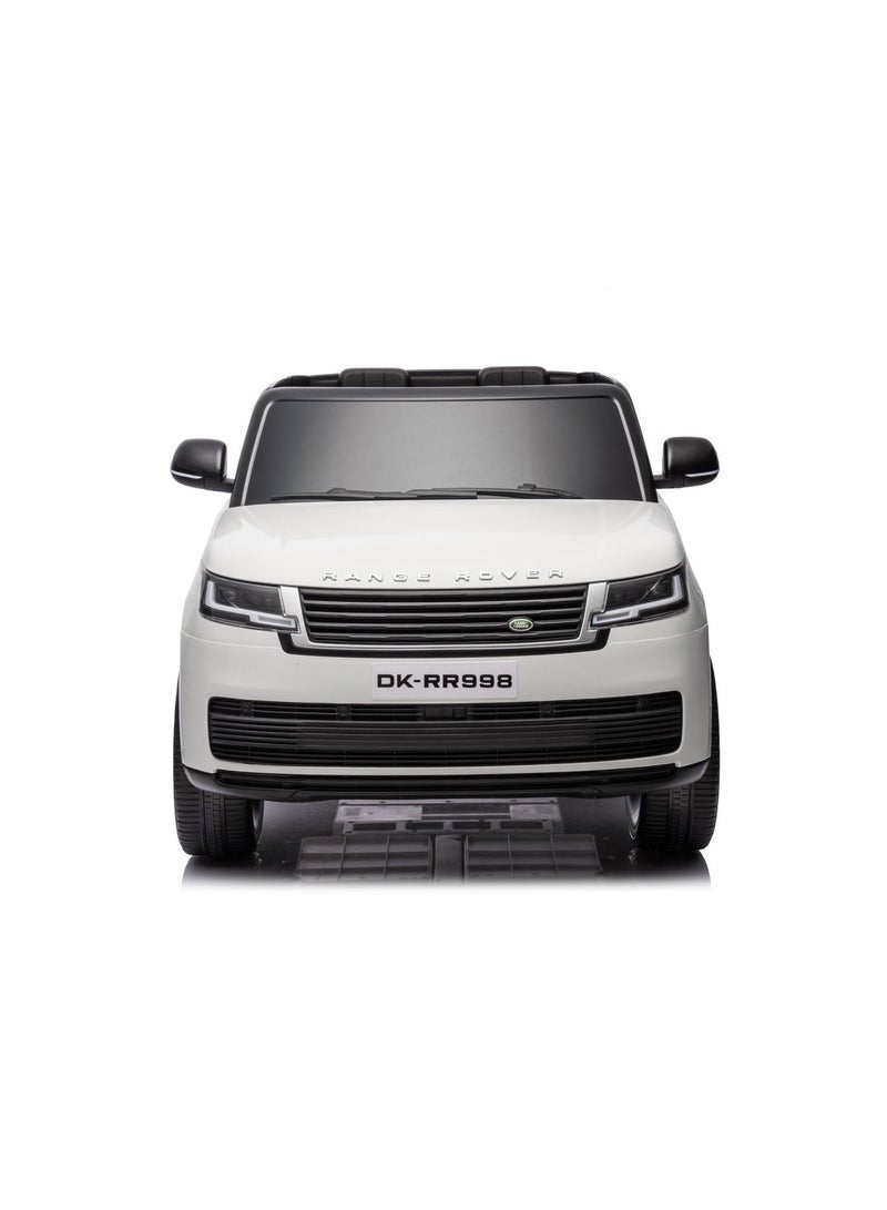 Range Rover Eva Wheels Ride On For Kids 12V/4M Painted White